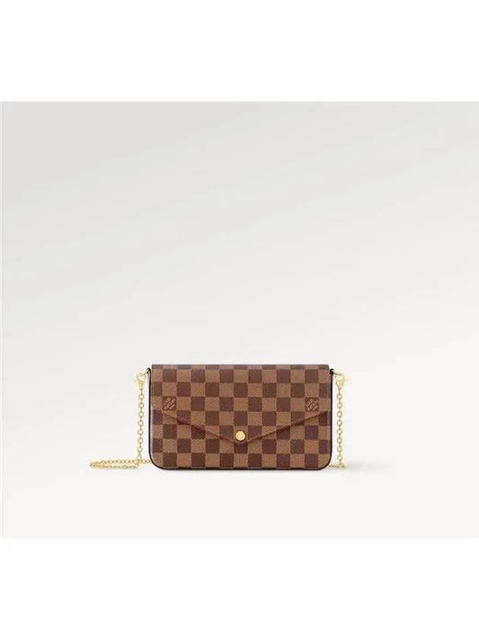 Felicie Pochette Damier Ebene Cross Bag Brown - LOUIS VUITTON - BALAAN 2