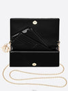 Lady Cannage Calfskin Pouch Bag Black - DIOR - BALAAN 4