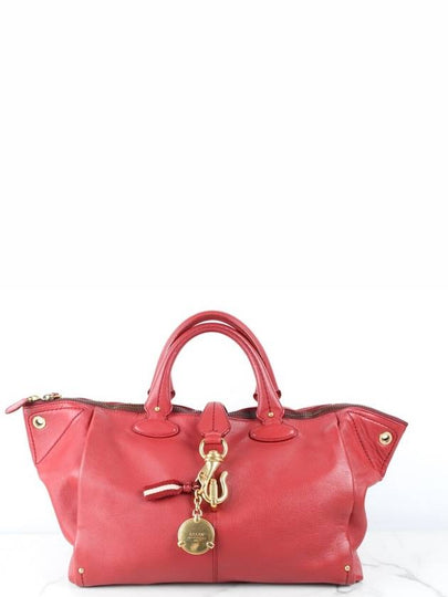 Gold coin tote bag red - BALLY - BALAAN 2