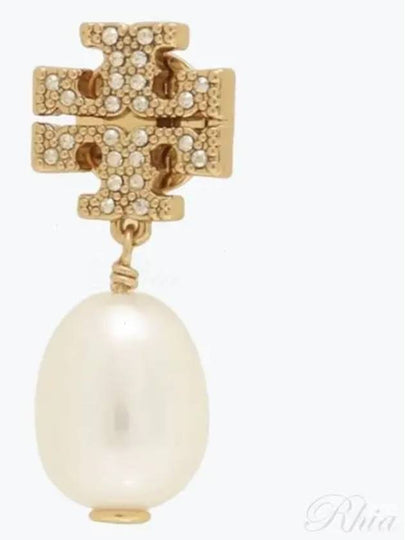 Kira Pave Pearl Drop Earrings Gold - TORY BURCH - BALAAN 2