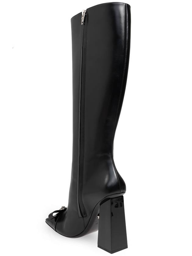 Versace Heeled Boots Gianni Ribbon, Women's, Black - VERSACE - BALAAN 5