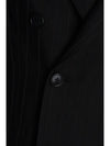 Carnaby Striped Wool Blazer Jacket Black - CELINE - BALAAN 4