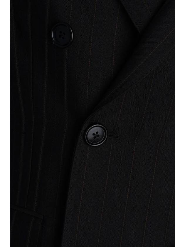 Carnaby Striped Wool Blazer Jacket Black - CELINE - BALAAN 4