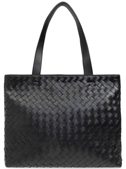 24 F W Bottega Veneta Small Interciato Zipper Tote Bag 795628 V2HL18803 B0011169852 - BOTTEGA VENETA - BALAAN 2