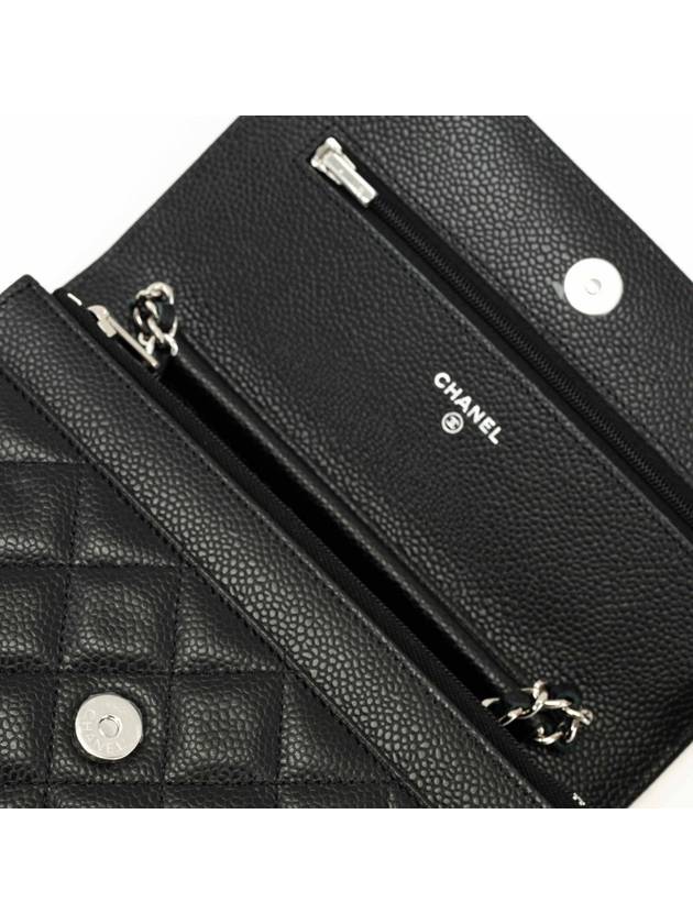 Classic WOC chain cross bag caviar silver plate secured domestically AP0250 - CHANEL - BALAAN 5