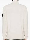 Wappen Patch Half Button Lambswool Knit Top Plaster - STONE ISLAND - BALAAN 5