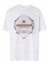 Globe Logo Graphic Short Sleeve T-Shirt White - BURBERRY - BALAAN 2