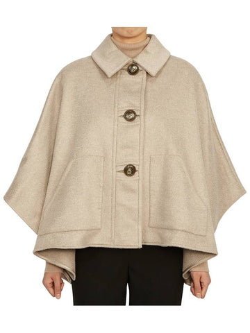 Vanadio Cashmere Cape Ivory - MAX MARA - BALAAN 1