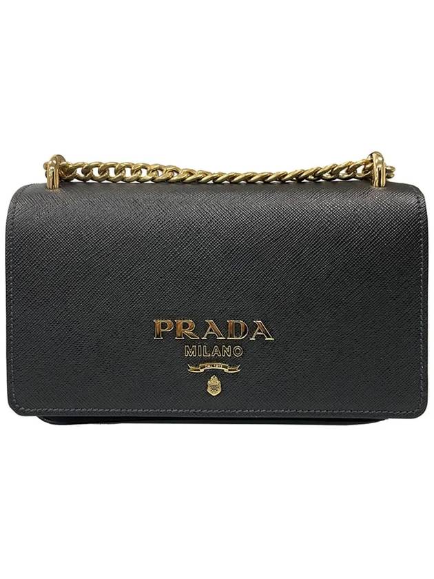 Soft Leather Crossbody Black - PRADA - BALAAN 2