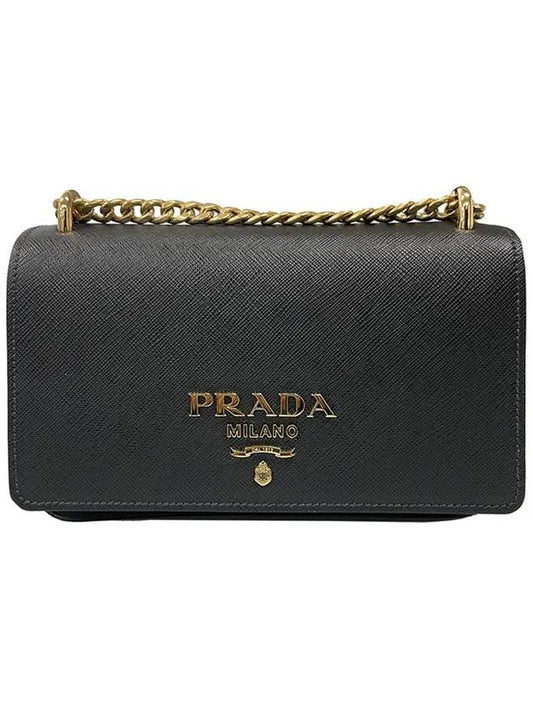 Cross Bag 1BD144 ZMY F0632 Pocono Tesuto Chain Strap Flap Saffiano Women s Same Day Delivery - PRADA - BALAAN 2