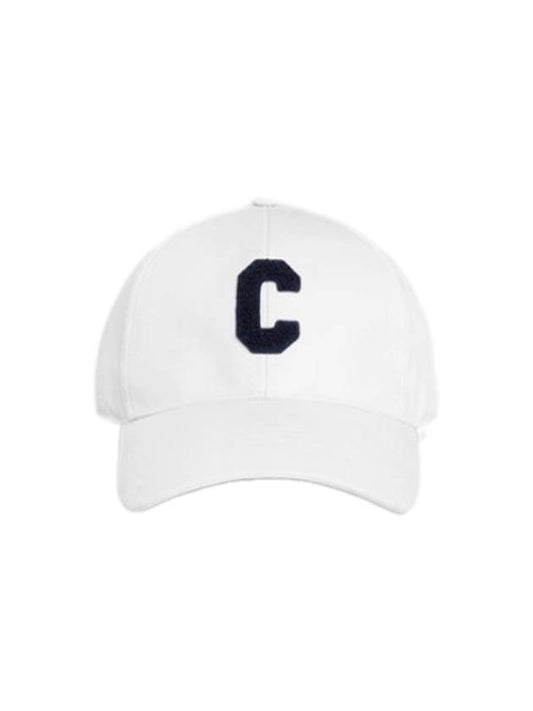 Initial Baseball Cap Cotton White - CELINE - BALAAN 1