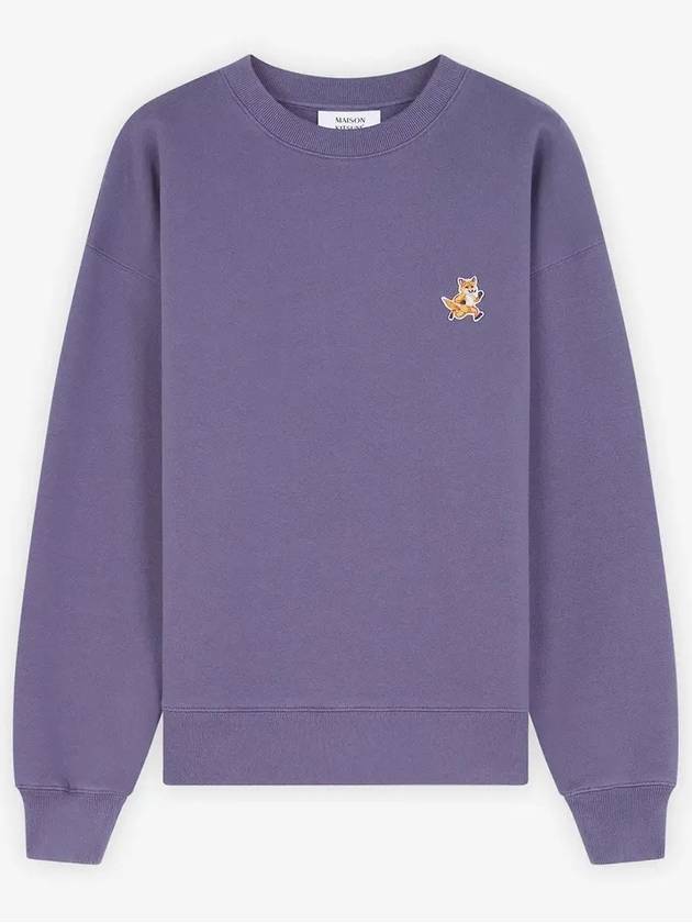 Speedy Fox Patch Comfort Sweatshirt Purple - MAISON KITSUNE - BALAAN 2