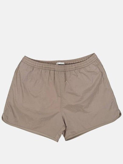 Nickel Logo Swim Shorts Light Taupe - AMI - BALAAN 2