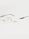 Hugo Boss glasses frame BOSS1265C AOZ ultralight rimless titanium temple adjustment - HUGO BOSS - BALAAN 5