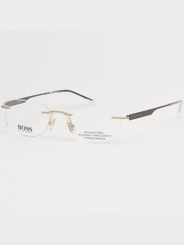 Hugo Boss glasses frame BOSS1265C AOZ ultralight rimless titanium temple adjustment - HUGO BOSS - BALAAN 5