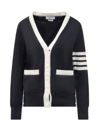 Thome Browne 4 Bar Cardigan Navy - THOM BROWNE - BALAAN 1