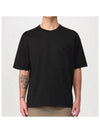 Pocket Back Logo Patch Cotton Short Sleeve T-Shirt Black - TEN C - BALAAN 3