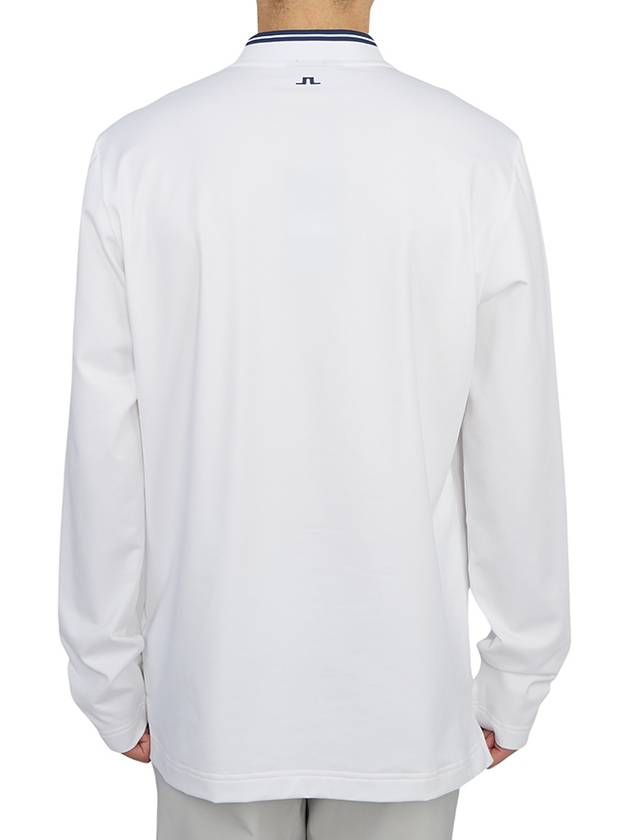 Tyson Golf Collar Long Sleeve T-Shirt White - J.LINDEBERG - BALAAN 5