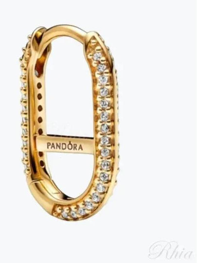 Me Link Pave Single Earring Gold - PANDORA - BALAAN 2