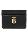 Quilted Leather Lola Card Case Black Light Gold - BURBERRY - BALAAN 3