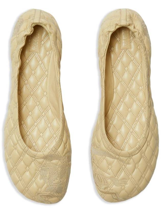 quilted leather ballerina shoes - BURBERRY - BALAAN 4