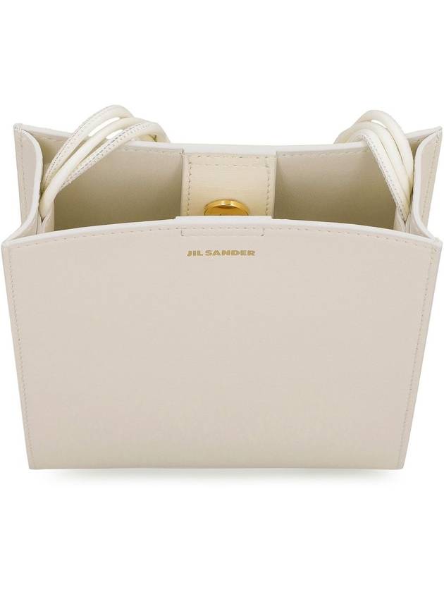 Tangle Smooth Leather Small Cross Bag White - JIL SANDER - BALAAN 5