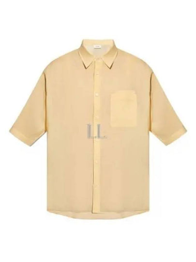 Cotton Short Sleeve Shirt Beige - LEMAIRE - BALAAN 2