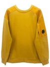 Lens Epaulette Nylon Mix Sweatshirt Yellow - CP COMPANY - BALAAN 2