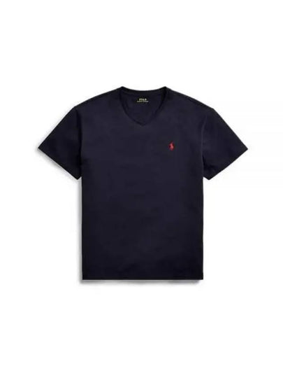 Embroidered Logo Pony Short Sleeve T-Shirt Navy - POLO RALPH LAUREN - BALAAN 2