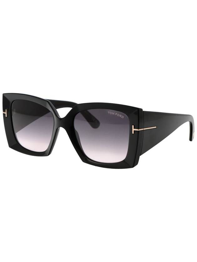 Eyewear Bold Square Sunglasses Black Purple - TOM FORD - BALAAN 3