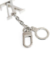 M65071 LV silver logo keyring key holder bag charm - LOUIS VUITTON - BALAAN 6