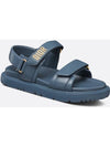 Dioract Strap Lambskin Sandals Midnight Blue - DIOR - BALAAN 3