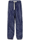 Drawstring Nylon Straight Pants Navy - JIL SANDER - BALAAN 1