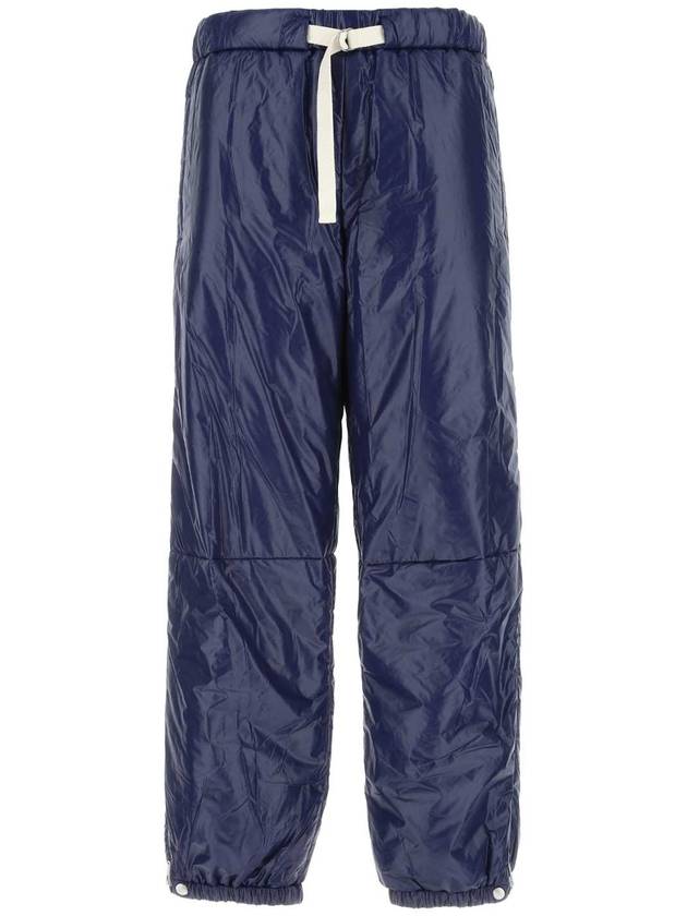 Drawstring Nylon Straight Pants Navy - JIL SANDER - BALAAN 1