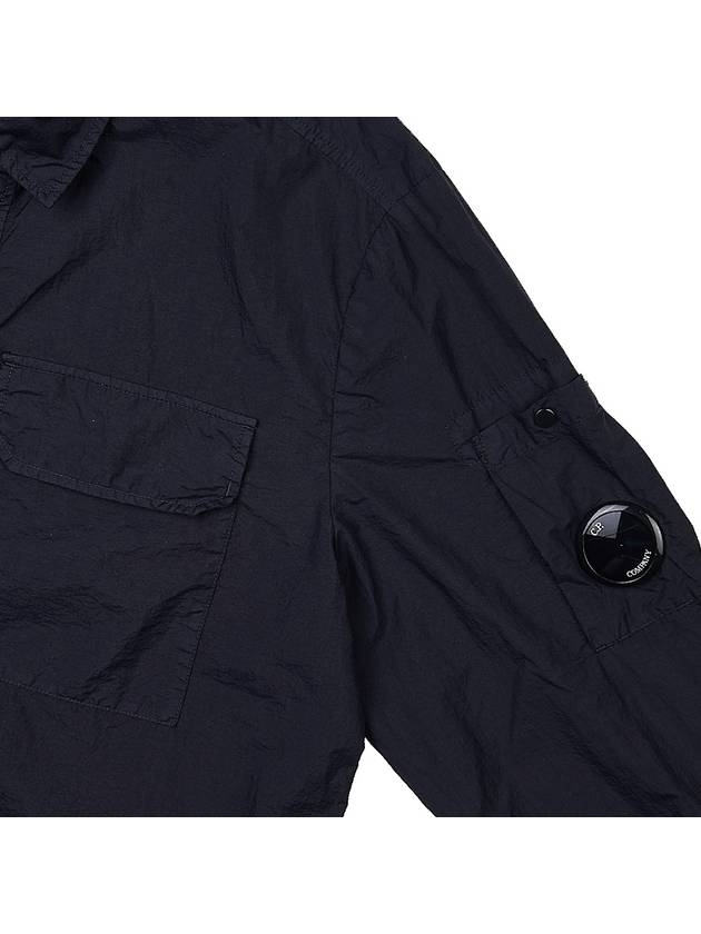 Tylon L Button Long Sleeve Shirt Navy - CP COMPANY - BALAAN 5