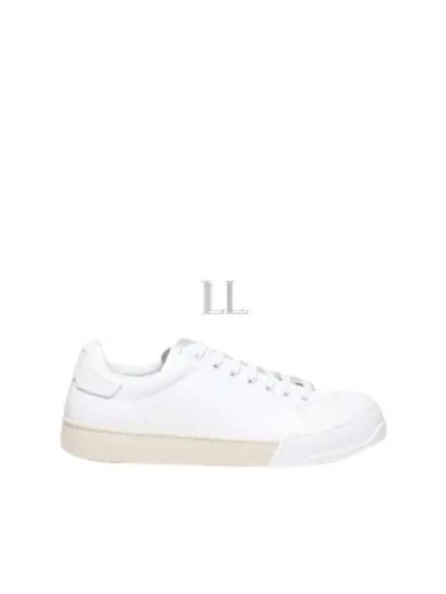 Embossed Logo Tonal Leather Low-Top Sneakers White - MARNI - BALAAN 2