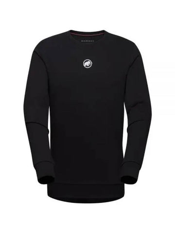 Men's Core ML Crew Neck Original Cotton Sweatshirt Black - MAMMUT - BALAAN 1