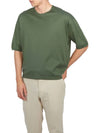 Mercerised Jersey Short Sleeve T-Shirt Green - LEMAIRE - BALAAN 5