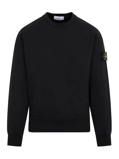 Compass Patch Cotton Sweatshirt Black - STONE ISLAND - BALAAN 2