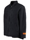 Zip-Up Denim Jacket Black - HERON PRESTON - BALAAN 4