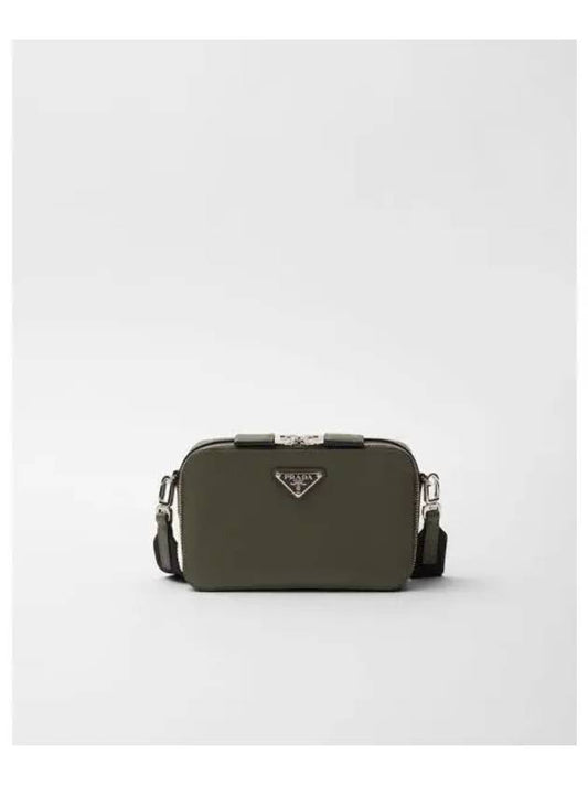 Brique Saffiano Leather Cross Bag Roden Green - PRADA - BALAAN 2