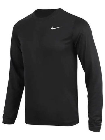 Men's Dry Fit Legend Long Sleeve T-Shirt Black - NIKE - BALAAN 1