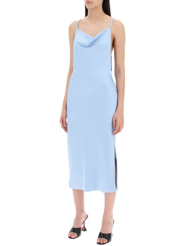 satin midi slip dress for a - ROTATE - BALAAN 4