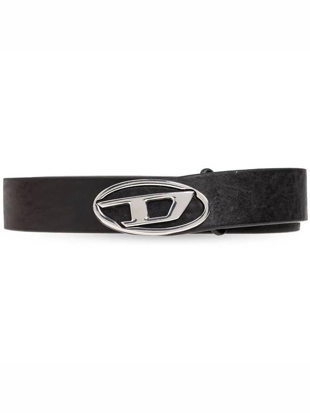 1DR Logo Buckle Belt Black - DIESEL - BALAAN 3