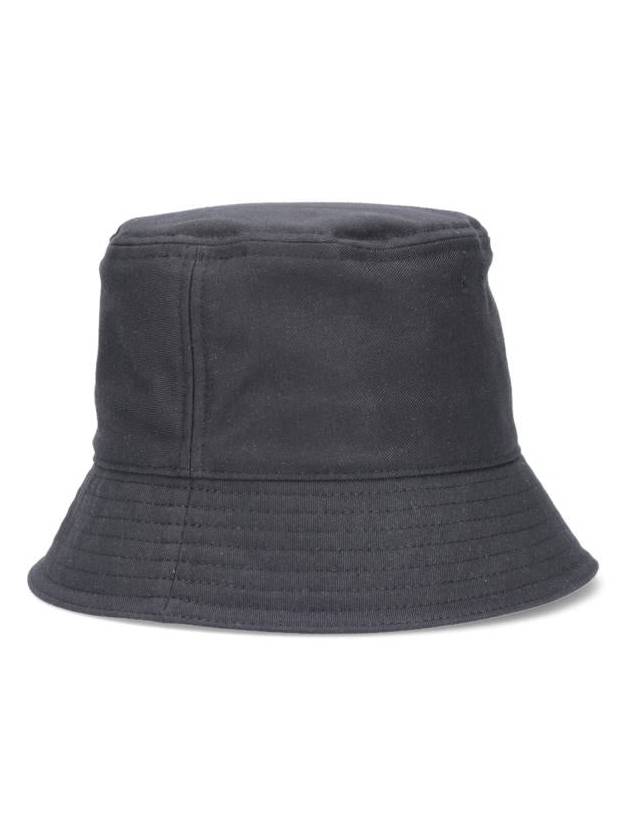 VLTN Logo Cotton Bucket Hat Black - VALENTINO - BALAAN 3