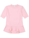 Golf Wear One Point Frill T-Shirt PINK - WHITEBALL - BALAAN 2