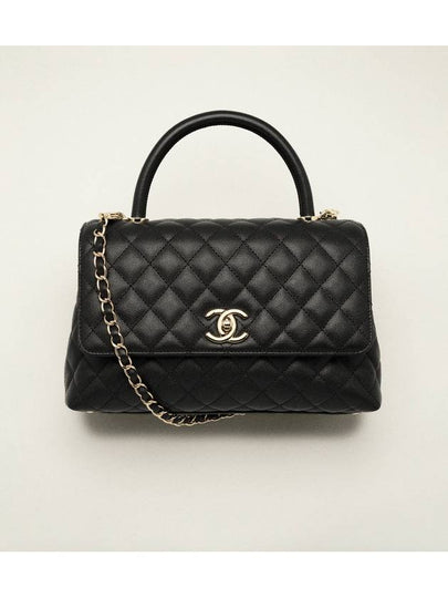 Coco Handle Medium Flap Tote Bag Black - CHANEL - BALAAN 2