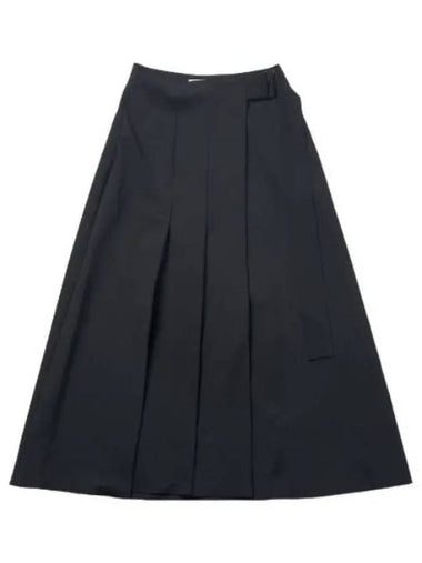 Pleated Skirt Black SPIROSNW989BLACK - STUDIO NICHOLSON - BALAAN 1