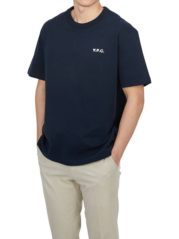 Boxy Petit VPC Short Sleeve T-Shirt Navy - A.P.C. - BALAAN 5