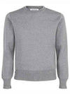 Center Back Striped Stitch Merino Wool Knit Top Grey - THOM BROWNE - BALAAN 2